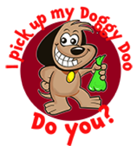 Mascot for an ati dog mess campaign